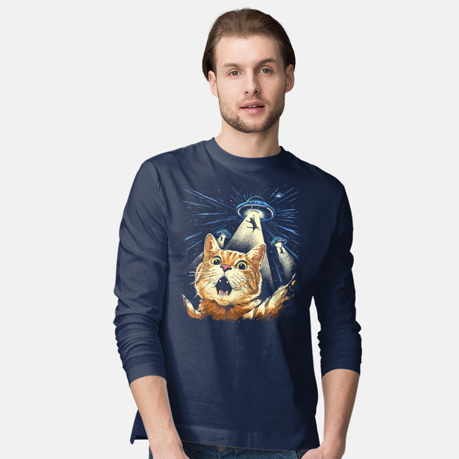 The Purrr-fect Abduction-Mens-Long Sleeved-Tee-GoshWow