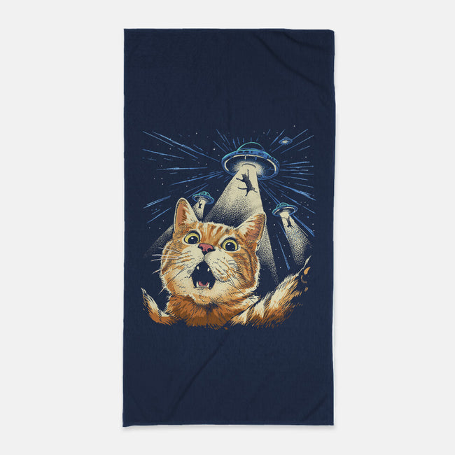 The Purrr-fect Abduction-None-Beach-Towel-GoshWow