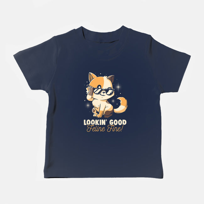 Feline Fine-Baby-Basic-Tee-koalastudio