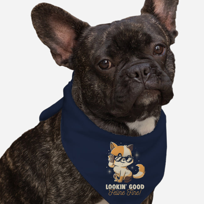 Feline Fine-Dog-Bandana-Pet Collar-koalastudio