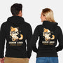 Feline Fine-Unisex-Zip-Up-Sweatshirt-koalastudio