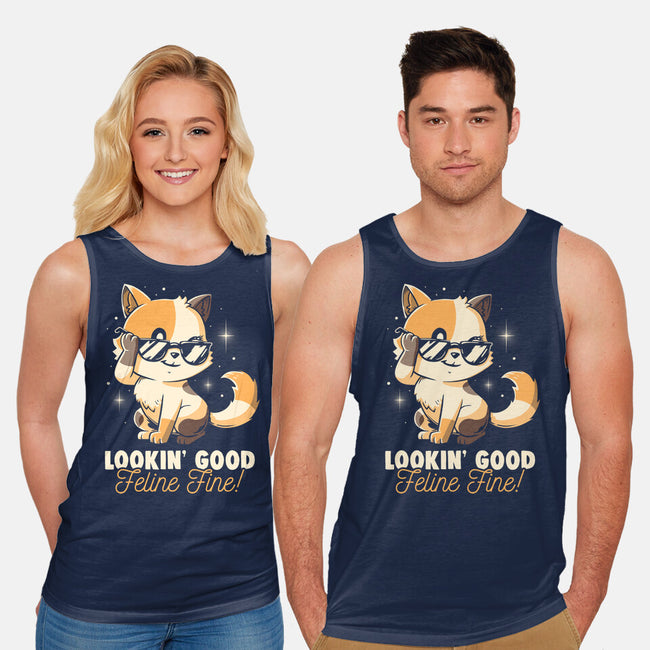 Feline Fine-Unisex-Basic-Tank-koalastudio