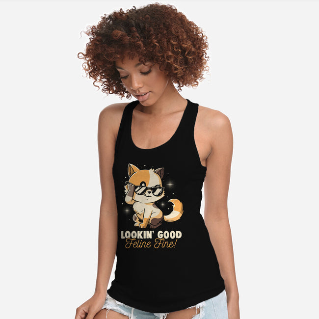 Feline Fine-Womens-Racerback-Tank-koalastudio