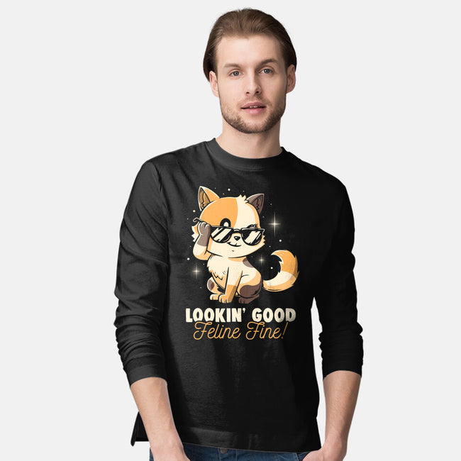 Feline Fine-Mens-Long Sleeved-Tee-koalastudio