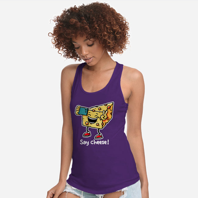 Say Cheese-Womens-Racerback-Tank-fanfreak1