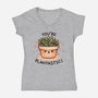 You're Plantastic-Womens-V-Neck-Tee-fanfreak1