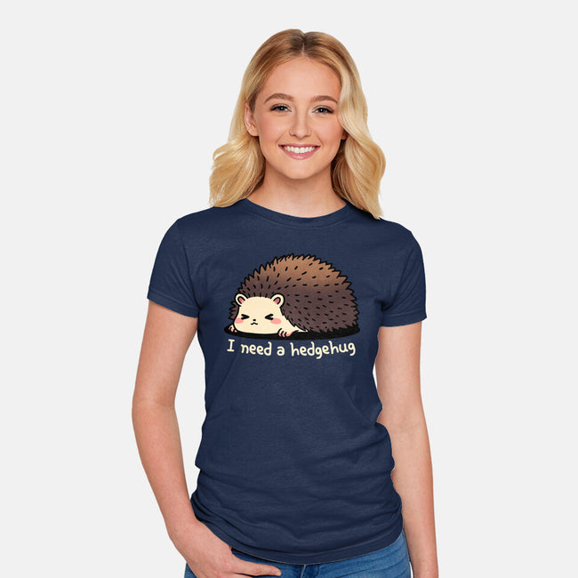 Hedgehug-Womens-Fitted-Tee-fanfreak1