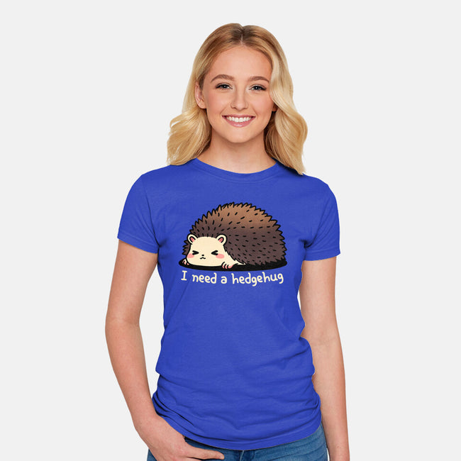 Hedgehug-Womens-Fitted-Tee-fanfreak1