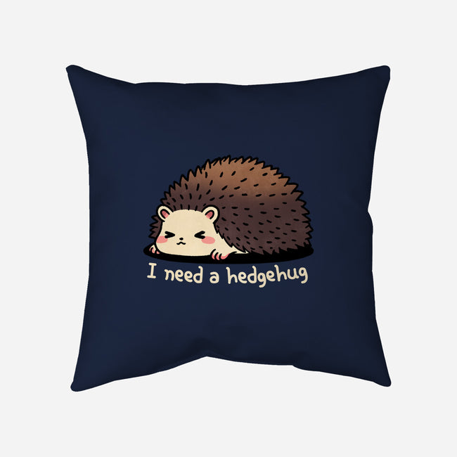 Hedgehug-None-Removable Cover-Throw Pillow-fanfreak1