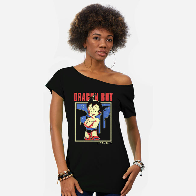 Dragon Boy-Womens-Off Shoulder-Tee-estudiofitas