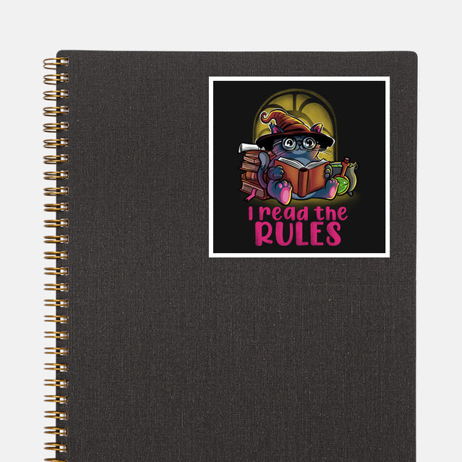 I Read The Rules-None-Glossy-Sticker-zascanauta