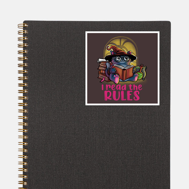 I Read The Rules-None-Glossy-Sticker-zascanauta