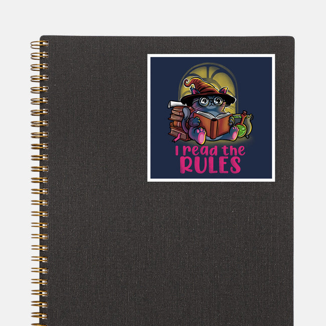 I Read The Rules-None-Glossy-Sticker-zascanauta