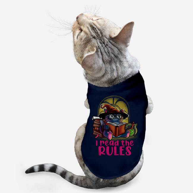 I Read The Rules-Cat-Basic-Pet Tank-zascanauta