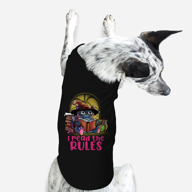 I Read The Rules-Dog-Basic-Pet Tank-zascanauta