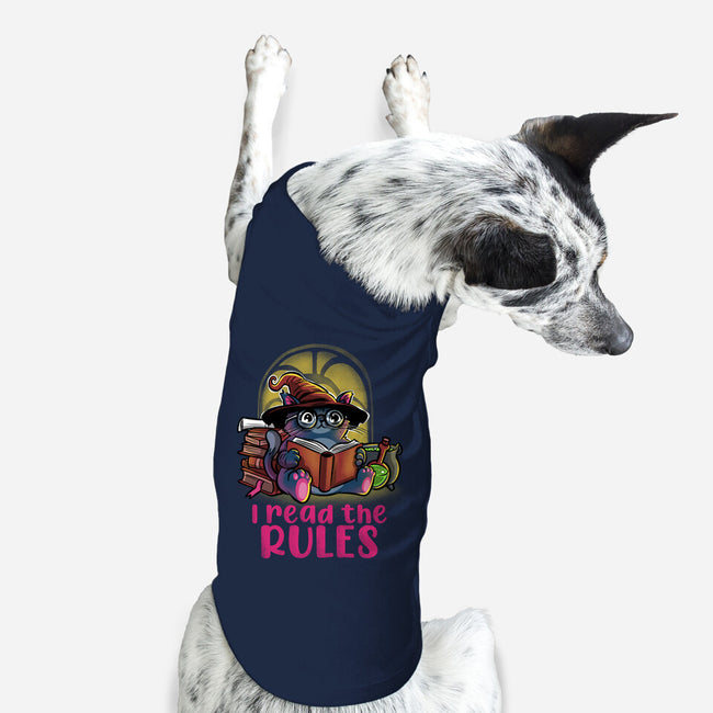 I Read The Rules-Dog-Basic-Pet Tank-zascanauta