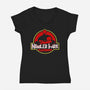 Nibbler Park-Womens-V-Neck-Tee-demonigote