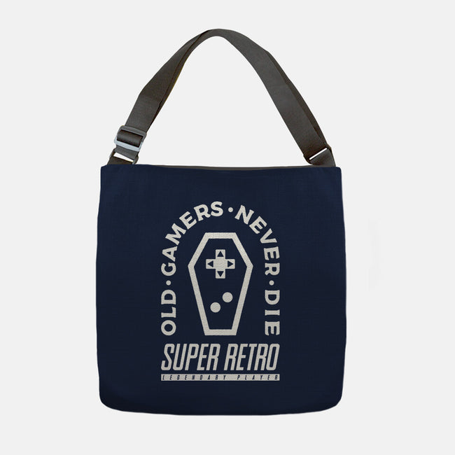 Old Gamers Never Die-None-Adjustable Tote-Bag-demonigote