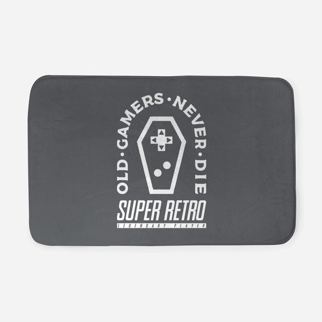 Old Gamers Never Die-None-Memory Foam-Bath Mat-demonigote