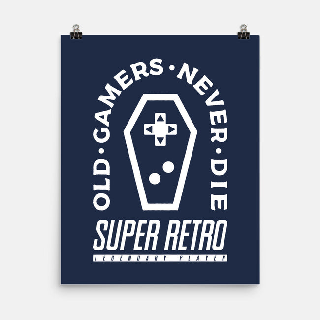 Old Gamers Never Die-None-Matte-Poster-demonigote