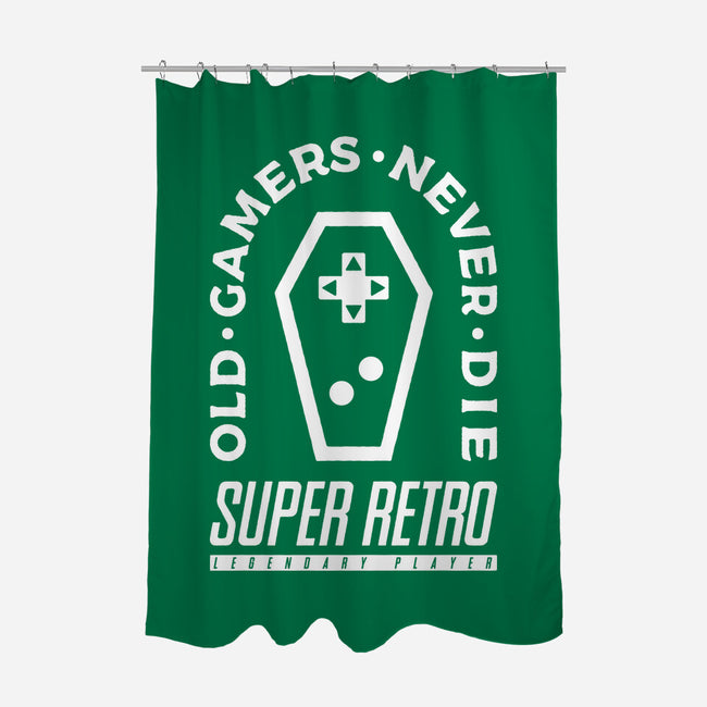 Old Gamers Never Die-None-Polyester-Shower Curtain-demonigote