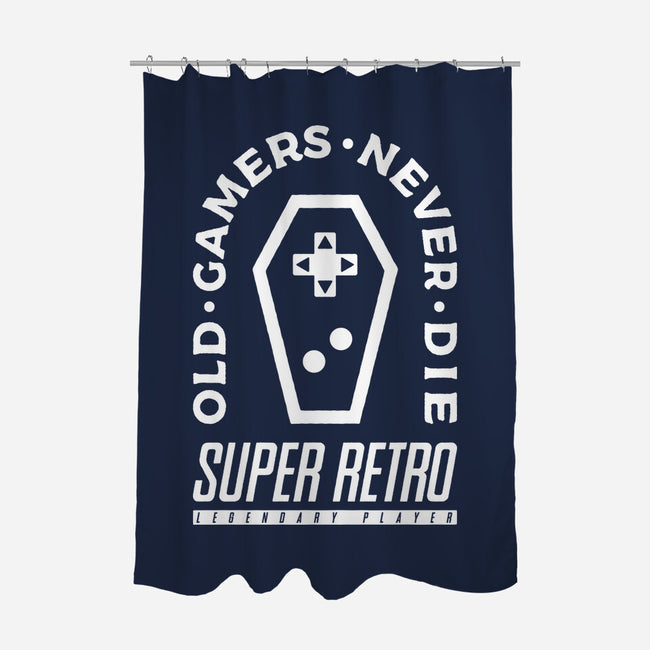 Old Gamers Never Die-None-Polyester-Shower Curtain-demonigote