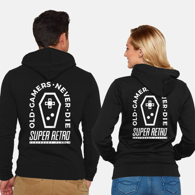 Old Gamers Never Die-Unisex-Zip-Up-Sweatshirt-demonigote