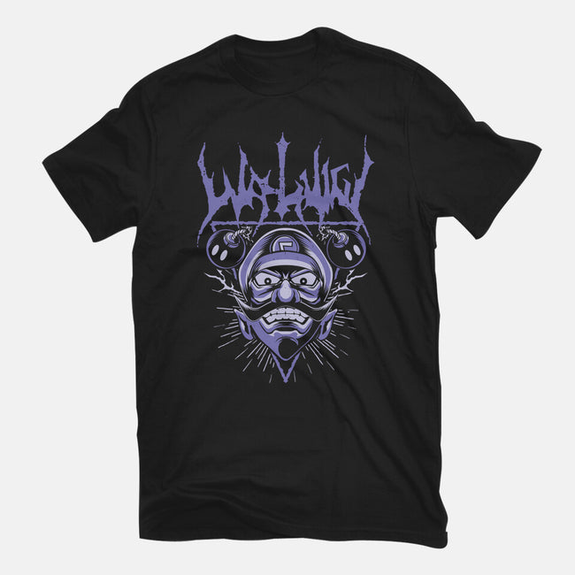 Waluigi Metal-Womens-Fitted-Tee-arace