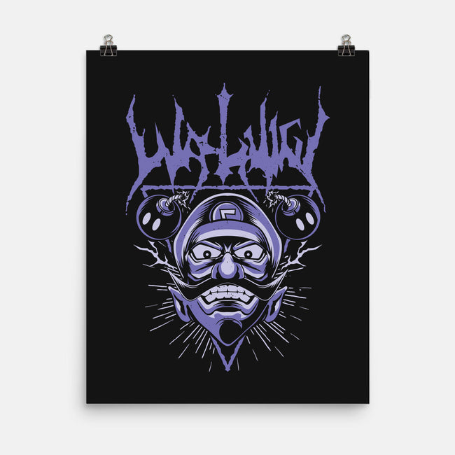 Waluigi Metal-None-Matte-Poster-arace