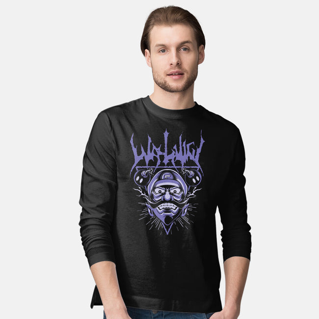 Waluigi Metal-Mens-Long Sleeved-Tee-arace