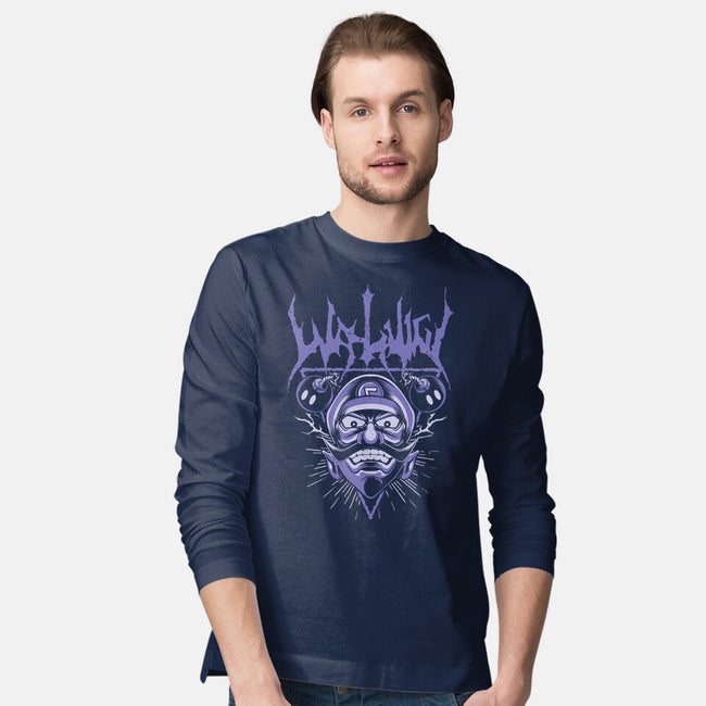 Waluigi Metal-Mens-Long Sleeved-Tee-arace