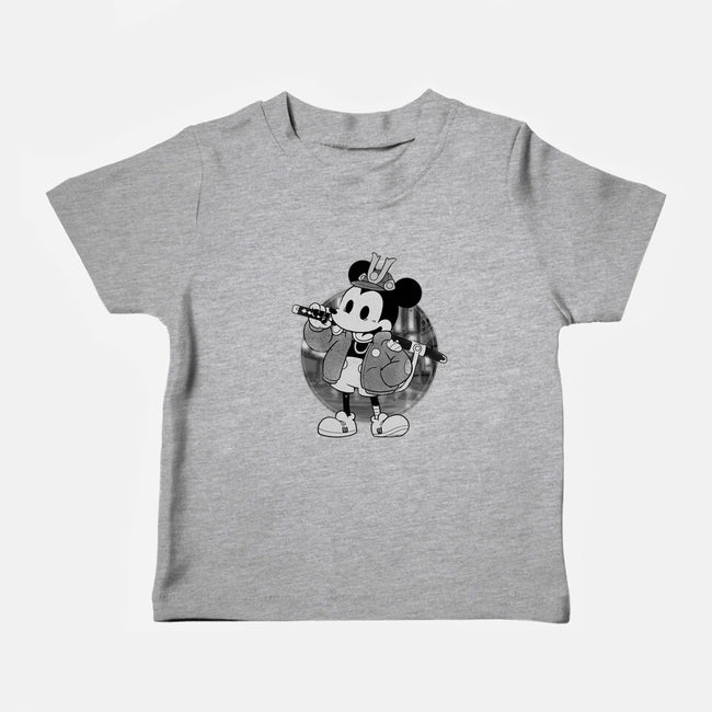 Cyber Samurai Mouse-Baby-Basic-Tee-Bruno Mota