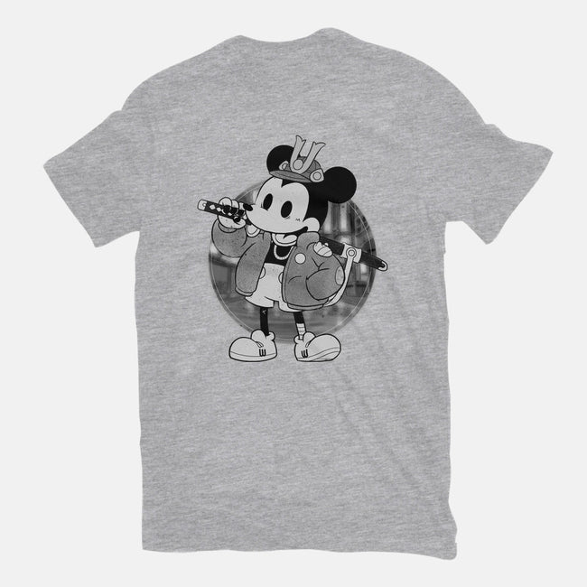 Cyber Samurai Mouse-Womens-Fitted-Tee-Bruno Mota