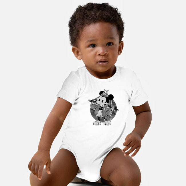 Cyber Samurai Mouse-Baby-Basic-Onesie-Bruno Mota