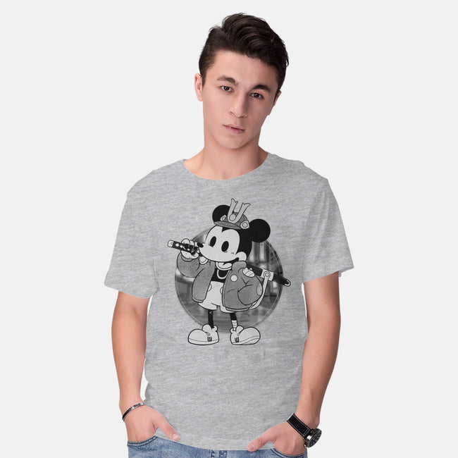 Cyber Samurai Mouse-Mens-Basic-Tee-Bruno Mota