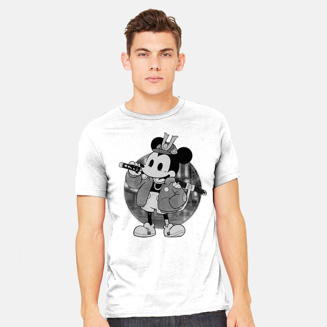 Cyber Samurai Mouse-Mens-Heavyweight-Tee-Bruno Mota