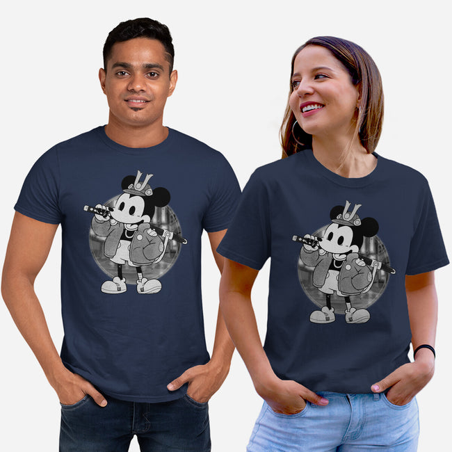 Cyber Samurai Mouse-Unisex-Basic-Tee-Bruno Mota