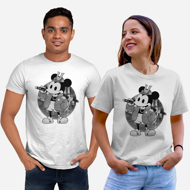 Cyber Samurai Mouse-Unisex-Basic-Tee-Bruno Mota