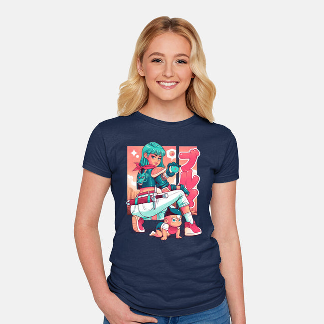 Power Mom Z-Womens-Fitted-Tee-Bruno Mota