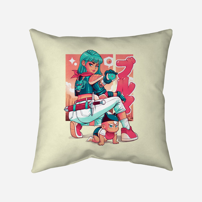 Power Mom Z-None-Removable Cover-Throw Pillow-Bruno Mota