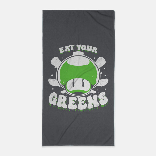 Eat Your Greens-None-Beach-Towel-estudiofitas