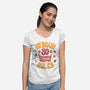 Board Game Rules-Womens-V-Neck-Tee-Jorge Toro