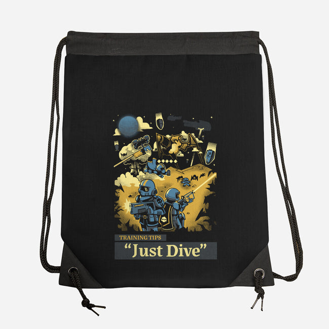 Training Tip Just Dive-None-Drawstring-Bag-Heyra Vieira