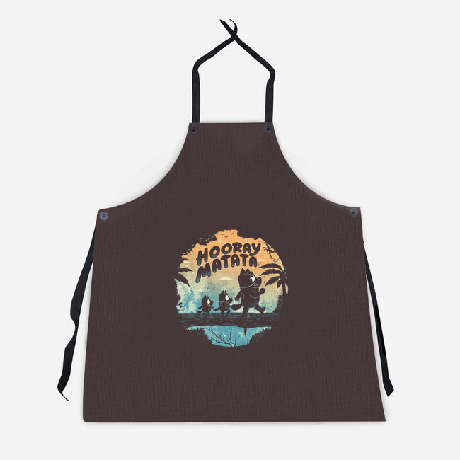 Hooray Matata-Unisex-Kitchen-Apron-Arigatees