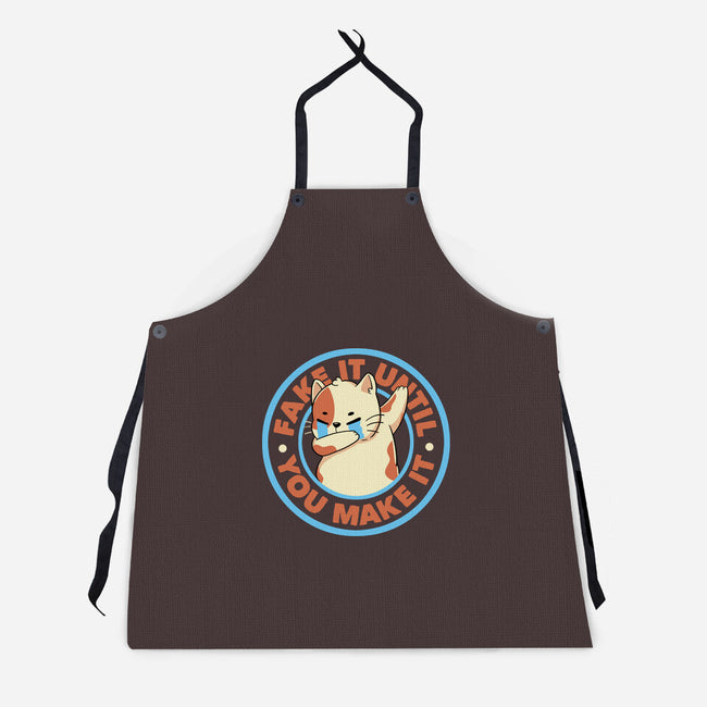 Fake It Until You Make It-Unisex-Kitchen-Apron-tobefonseca