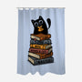 Time Spent With Books And Cats-None-Polyester-Shower Curtain-erion_designs