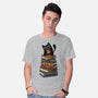 Time Spent With Books And Cats-Mens-Basic-Tee-erion_designs