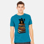 Time Spent With Books And Cats-Mens-Heavyweight-Tee-erion_designs