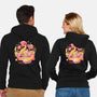 Pink Bowl-Unisex-Zip-Up-Sweatshirt-eduely