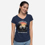 Legendary Kaiju-Womens-V-Neck-Tee-rmatix